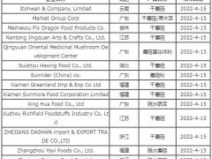 又有14家企業(yè)出口蘑菇的質量獲美國FDA認可 ()